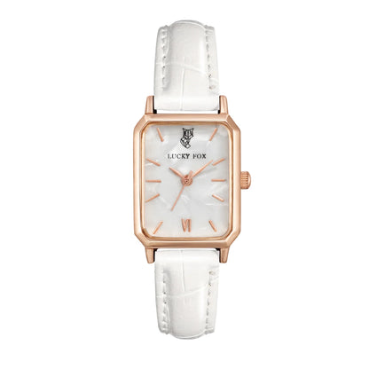 Women Watches LUCKY FOX Green Leather Ladies Watch