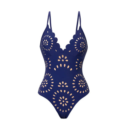 3Pcs Laser Cut Swimsuit Women Sexy Bikini Push Up Swimwear High Waisted Biquini Female Hollow Bathing Suit Bodysuit Beachwear