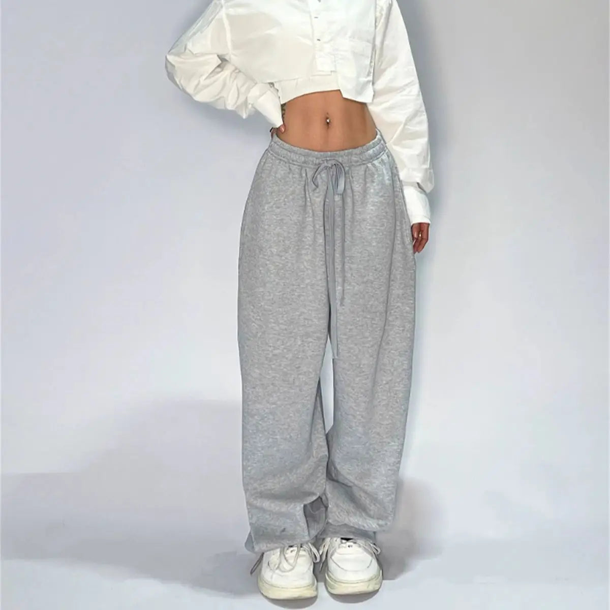 y2k High Waist Lace Up ,Baggy Streetwear sweatpants