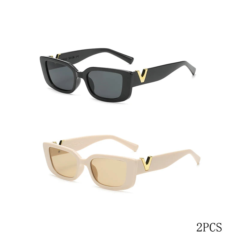 Retro Women's Rectangular Sunglasses