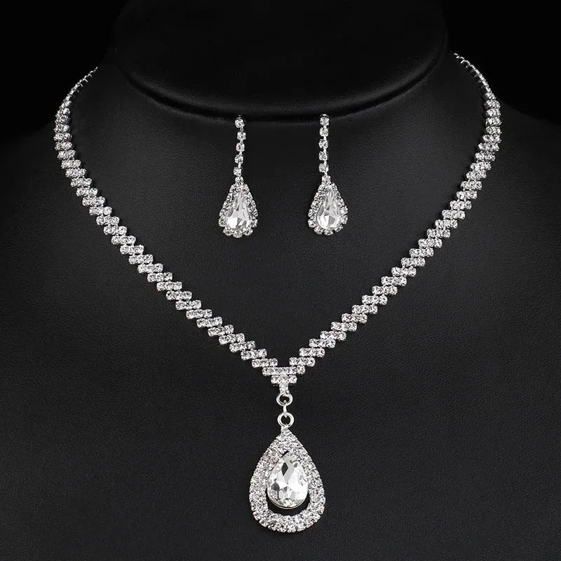 4 Pieces Of women's Fashionable And Minimalist Necklaces With Earrings, Bracelets, Jewelry Sets, Banquet And Party Accessories