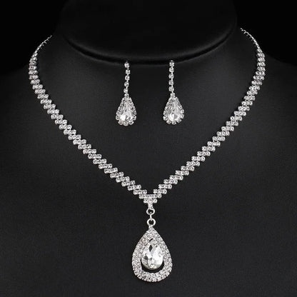 4 Pieces Of women's Fashionable And Minimalist Necklaces With Earrings, Bracelets, Jewelry Sets, Banquet And Party Accessories
