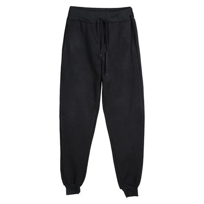 Men Women Tracksuit Hoodies Casual Solid Color Thick Pullover and Long Pant 2-piece Set Men Autumn Fleece Jogger Sports Suit